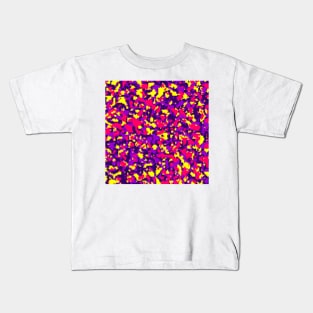 Colourful Camo pattern digital Camouflage Kids T-Shirt